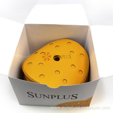 6 Inch 150mm Gold Paper Sanding Abrasive Disc